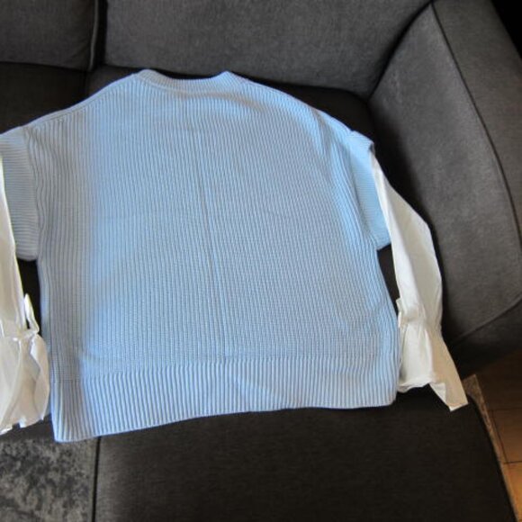 Mint Velvet 2 in 1 Mixed Media Sweater/Blouse-Brand New, Never Worn - Picture 3 of 4